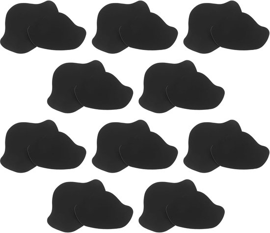 Hiel Reparatiepatches - Schoenstickers - Schoenen Repareren - Zelfklevend Naadloos - 20 Stuks - Zwart