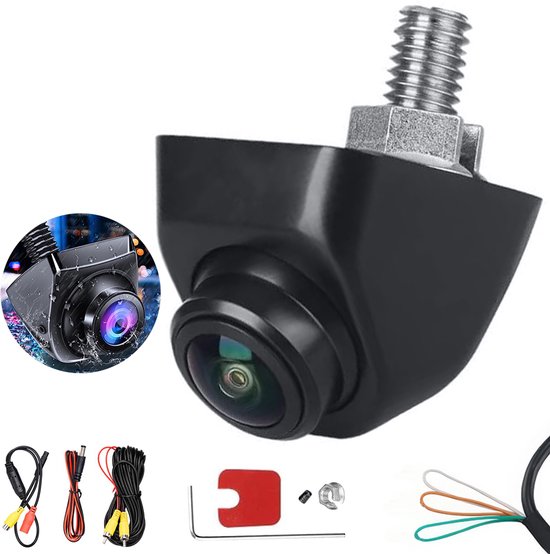 High-Definition Achteruitrijcamera voor Auto's - AHD 1080P High-Definition Achteruitrijcamera voor Voertuigen - Uitgerust met 170° Groothoek - Nachtzicht en Waterdichtheid - HD Parkeerhulp - Universele Camera - CE