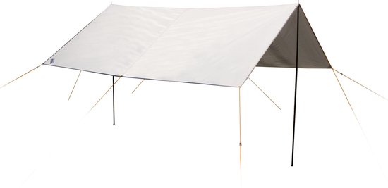 High Peak Capri 3.0 - Tarp - Schaduwdoek - Aluminium/Donkergrijs van High Peak
