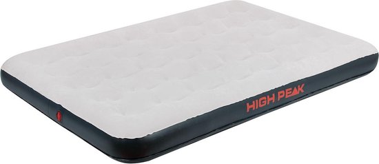 High Peak Double luchtbed - Grijs-Donkergrijs - 197x138x20cm - 2 persoons
