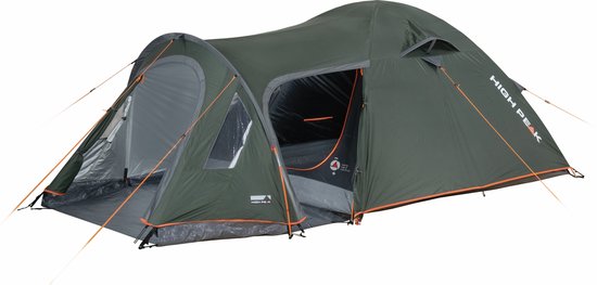 High Peak Kira 3.1 Familietent 3-persoons 365 X 180 Cm Bosgroen