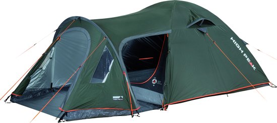 High Peak Kira 4.1 Koepeltent - 4-persoons - bosgroen - 375 x 240 cm