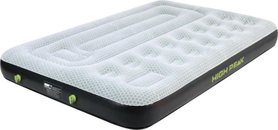 High Peak Multi Comfort Plus Luchtbed Grijs-Donkergrijs - 198x137x22cm - 2 persoons