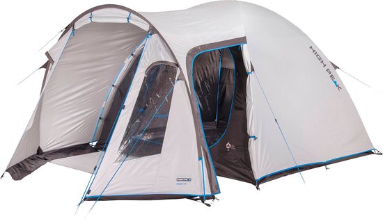 High Peak Tessin 5.0 Koepeltent - Nimbus Grijs - 5 Persoons van High Peak