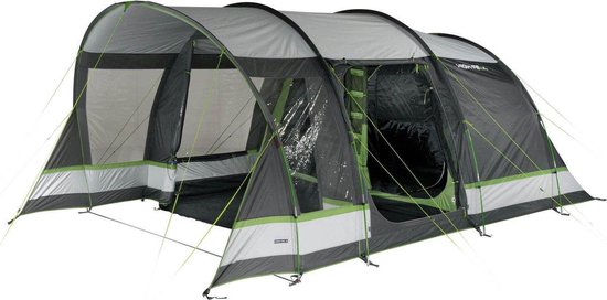 High Peak Tunneltent Garda 5.0, 5 persoons , 2,1 m stahoogte, 4.000 mm waterdicht van Merkloos