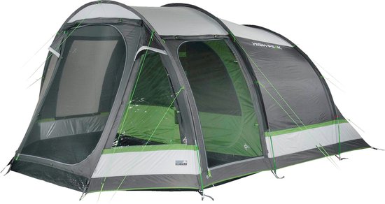 High Peak Tunneltent Meran 5.0, 5 persoons, met 2,0 m stahoogte, 4.000 mm waterdicht, verduisterde binnentent van High Peak