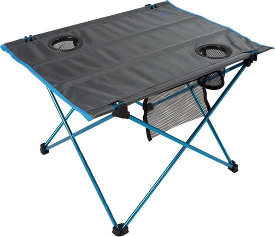 Highlander Campingtafel Minus One 50 X 66 Cm Polyester Blauw/grijs van HI