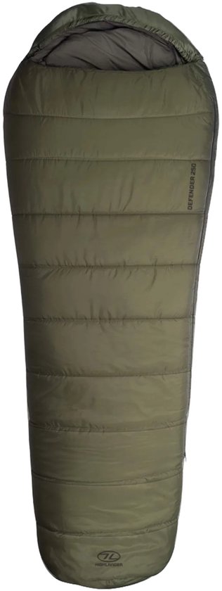Highlander Forces mummyslaapzak Defender 250 6°C - Groen van Merkloos