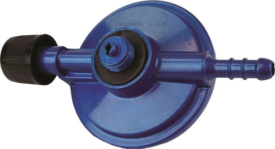 Highlander Gasdrukregulator Voor Gasfles 13 Cm Staal Blauw van HI