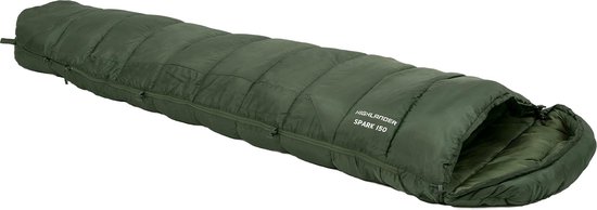 Highlander mummyslaapzak Phoenix Spark 150 17 °C - 2 seizoens - Groen van Merkloos