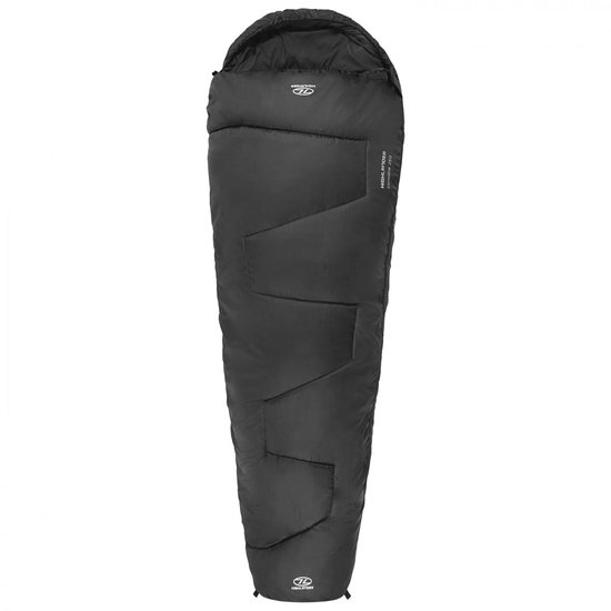 Highlander mummyslaapzak Sleepline 250 Mummy 5°C - Charcoal - Grijs van Highlander