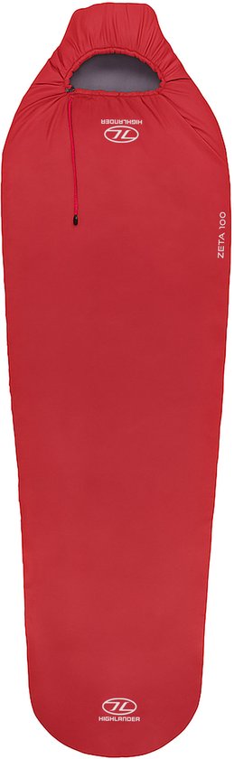 Highlander mummyslaapzak Zeta 100 Scarlet Red 10°C - Rood
