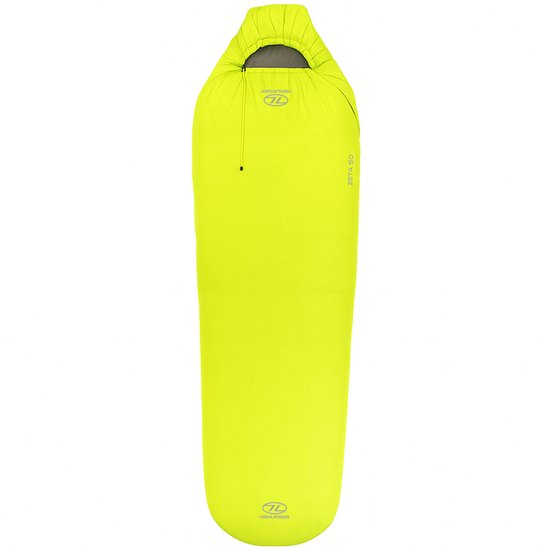 Highlander mummyslaapzak Zeta 50 Lime 14°C - Groen van Highlander