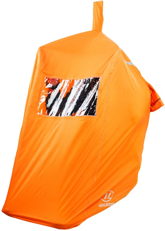 Highlander noodtent Storm Vault Survival Shelter 1 persoons - Oranje van Merkloos