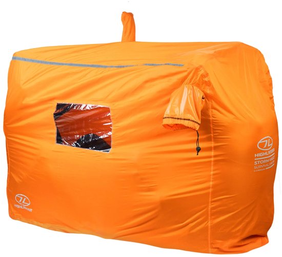 Highlander noodtent Storm Vault Survival Shelter 4-5 persoons - Oranje van Merkloos