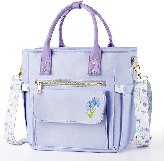 Hihealer Deluxe Lunch Bag for Women - Leak-proof Insulated Cooler Bag Great Gifts for Women Waterproof Multi-Pocket Lunch Bag with Removable Strap for Work/Picnic van HI