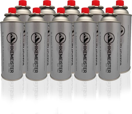 HikeMeister ® Butaan camping gasbus 10 stuks voordeelverpakking - 227g - Geschikt voor camping kookstel van Merkloos