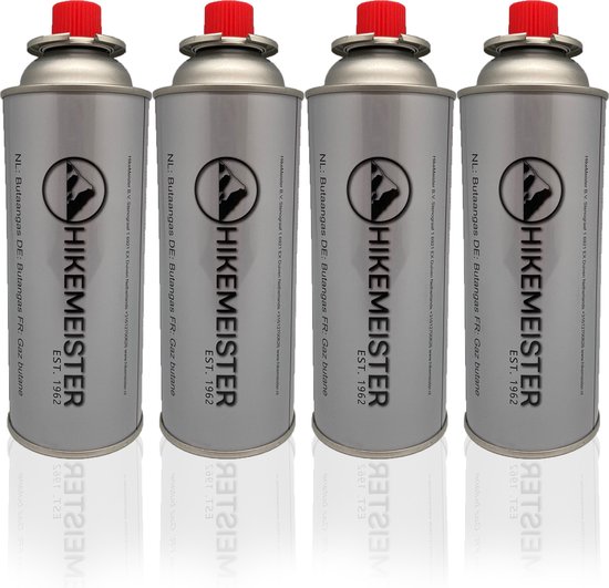 HikeMeister ® Butaan camping gasbus 4 stuks voordeelverpakking - 227g - Geschikt voor camping kookstel van Merkloos