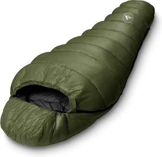 HikeMeister ® outdoor survival fishing mummy slaapzak 230 x 80 cm -8°C