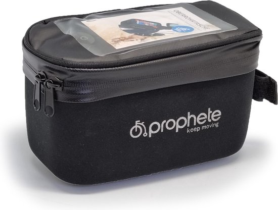 HikeMeister ® Prophete 1 Liter telefoonhouder met opbergruimte telefoontas fietstas waterdichte telefoonhouder voor op stuur of frame (bovenbuis) - Geschikt voor smartphones tot 5,5'' van Hikemeister