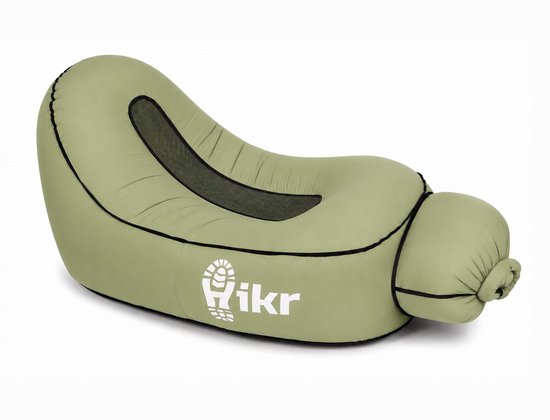 Hikr Air Lounger PRO - Parachute Nylon - Premium Airlounger 150KG - Opblaasbare zitzak zwembad - Lucht zitzak & ligbed outdoor - Luchtzak & ligzak strand van Hikr