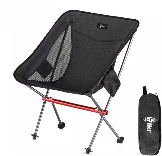 Hikr® Campingstoel - 150KG & 600D Oxford - Vouwstoel - Lichtgewicht - Campingstoeltje opvouwbaar - Outdoor stoel - Verstelbaar & inklapbaar van HI