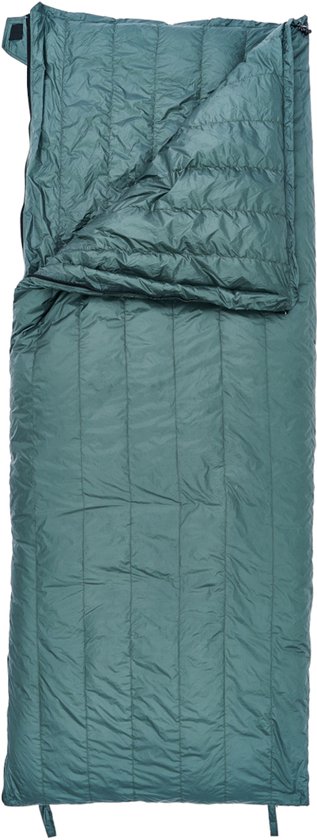 Hikr Ganzendons Slaapzak – Comfort 4°C – 190x75cm – Lichtgewicht en compact – Warm dekenmodel – Volwassenen – Groen van Hikr