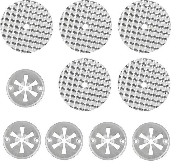 Hittebeschermplaat reparatieset - Klemschijven uitlaat - Auto onderdelen - Hoge druksterkte - 10 stuks - Zilver