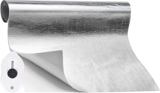 Hittebestendige aluminium plaat voor bescherming, isolatie en duurzaamheid - 400 x 30 cm van Merkloos