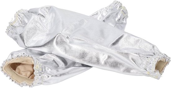 Hittebestendige armoversleeves voor lassen en barbecueën - Bescherming tegen brandwonden en straling, aluminium folie isolatie van Merkloos