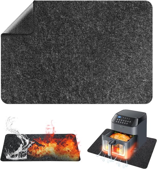 Hittebestendige en vlamvertragende mat voor oven en keuken - Isolatie en bescherming 44 x 30 cm