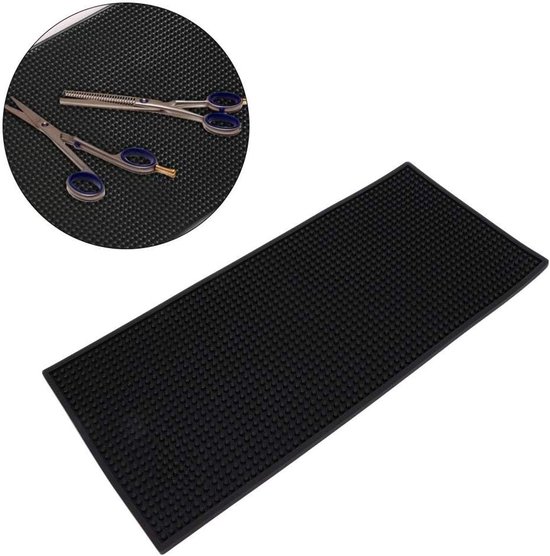 Hittebestendige Mat voor Kappers, Gemakkelijk Schoon te Maken, Antislip PVC, Isolatie voor Haarbehandelingen en Knipbeurten