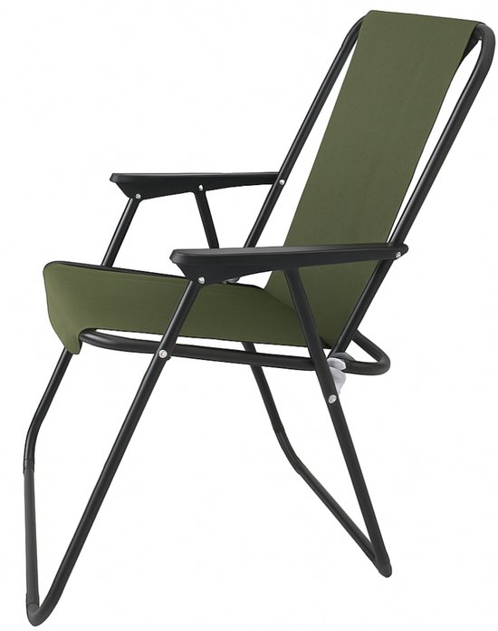 HIXA Strandstoel - Campingstoel - Klapstoel - Strandstoel - opvouwbaar - Kampeerstoel -Groen - 57x84x42cm - Polyester van HIXA