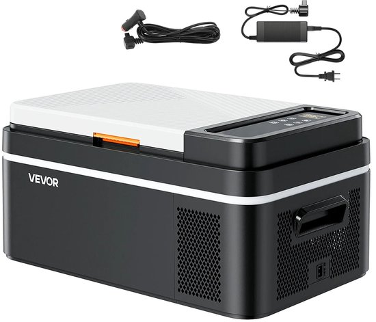 HOB Koelbox - Elektrische Koelbox - Draagbare Koelkast - Kampeer Koelkast - Camping Koelkast - 20L - Auto Koelkast -20°C tot +20°C van Merkloos