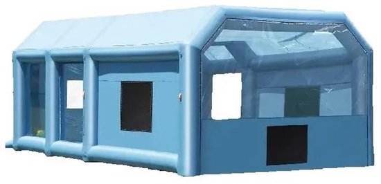 HOB Opblaasbare Spuitcabine - Opblaasbare spuitcabine - Incl. Blowers - Verfcabine - spuitcabine - Geschikt Voor Grote Auto's - 8,5 x 4,5 x 3,3 M-Incl. Lucht Filtersysteem van Merkloos