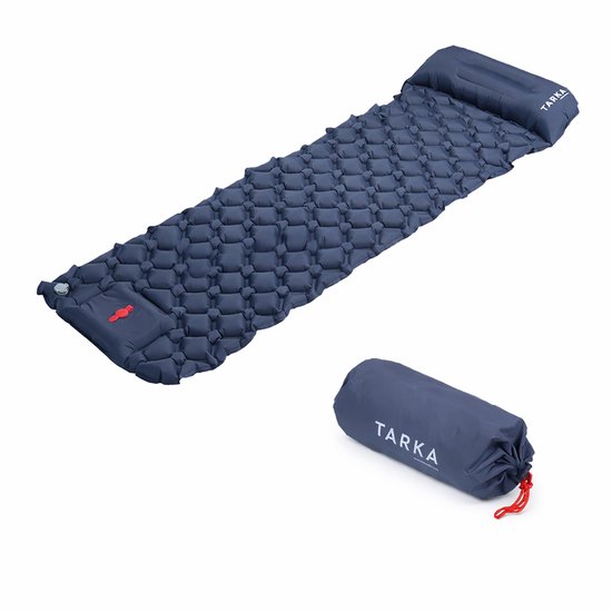 HOB Zelfopblazend Camping Matras - Slaapmat - Waterproof - Luchtbed - Kampeer Matras - 1 persoons - Draagbaar - Oprolbaar incl. Opbergtas van Merkloos