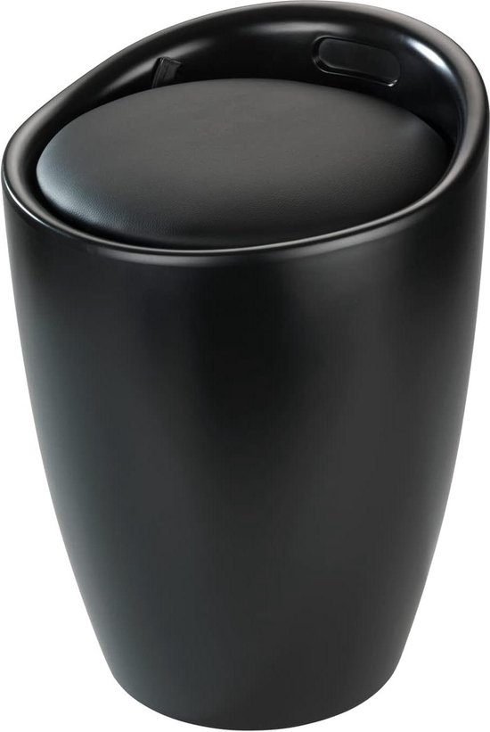 Hocker Black matt - Stijlvolle opbergpoef voor in huis van Parya Home