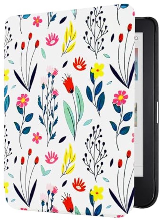 Hoes voor Kobo Clara 2E, Tolino Shine 4 - Premium PU-leer met automatische slaap-/wekfunctie van kwmobile