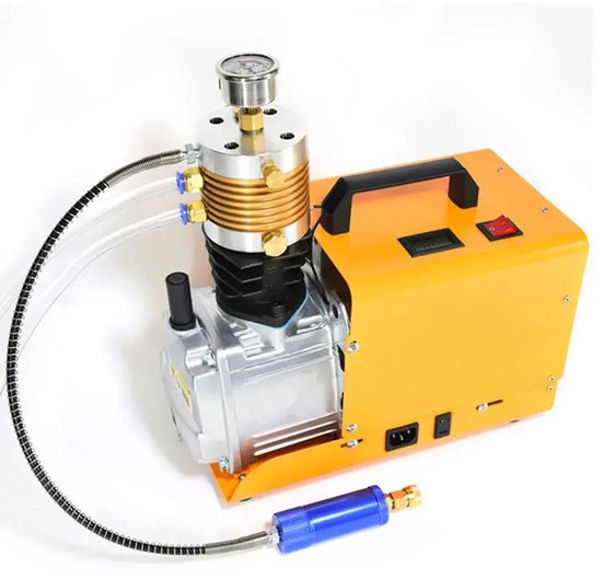 Hoge Druk Luchtpomp – Elektrische Luchtpomp – Compressor – Bandenpomp – PCP Opblazer – 300 Bar Druk – 1,8 kW Motor