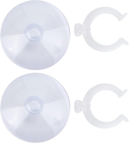 Hoge Temperatuur Bestendige Aquarium Slangklem met 2 Zuignappen en Clips voor 22-25mm Slangen van Merkloos