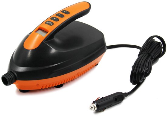 Hogedruk 16 PSI paddleboard luchtpomp, SUP-opblaaspomp met sigarettenaanstekeraansluiting en automatische uitschakeling, 70 l/min opblaassnelheid, voor opblaasboot, kajak, matras, tent