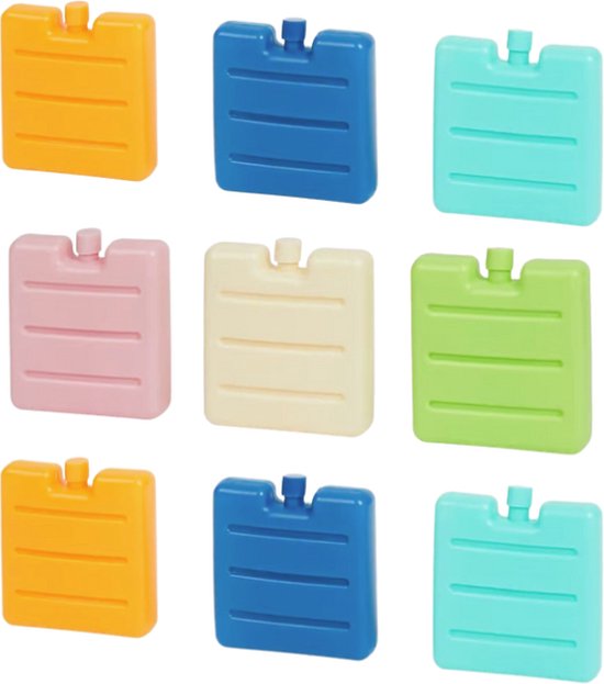 Home Goods - 9 Stuks - Koelelementen - Mini - Koelelement - Zomer - Koeltas - Drankjes en Eten Koelen