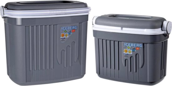 Home & Styling Koelbox Iceberg set van 2 - 8L + 32L - Donkergrijs van Home & Styling