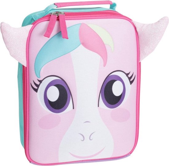 Home & Styling Koeltas eenhoorn 20x7x26cm - Roze van Home & Styling