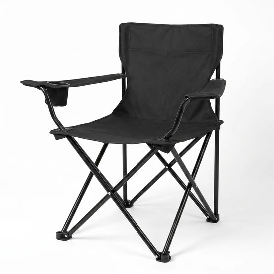 Homeblend Kampeerstoel - Campingstoel - Draaggewicht tot 180 kg - Vouwstoel - Opvouwbare Stoel - Opvouwbaar - Visstoel - Kamping Stoel - Klapstoel - Buitenstoel - Vissersstoel - Viskrukje