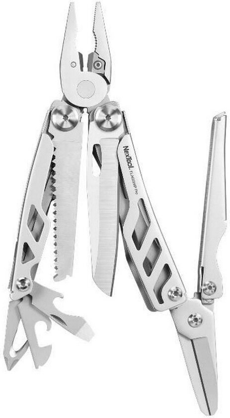 Homeij multitool, nextool, flagship pro, 16f, rvs doos van Homeij.