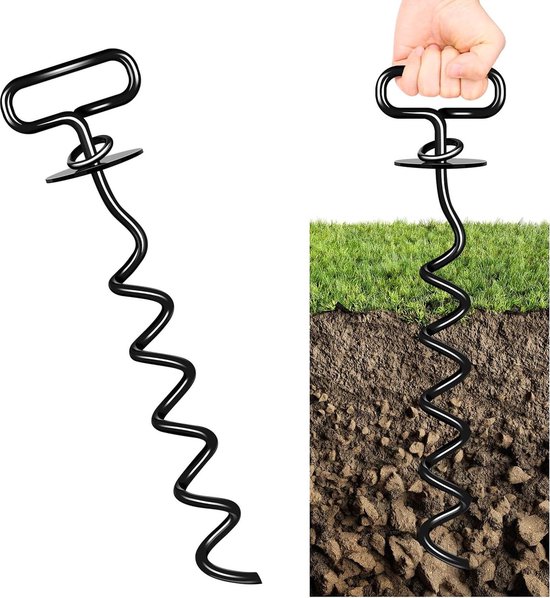 Hond Grondanker Heavy Duty - Stevige Hondenriemklem - Voor Grote Honden - Camping Tuin Strand grondpen hond van Pawiosity