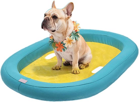 Honden Drijvend Mat - Zwemmat Puppy - Waterpret Veilig - Lekvrij Anti-lek - 98 cm Lengte - Veelkleurig