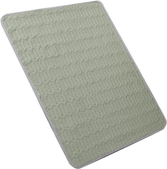 Honden Koelmat - Hondenmat Ademend - Rustgevend Slapen - Antislip Onderkant - 51x71 cm - Groen