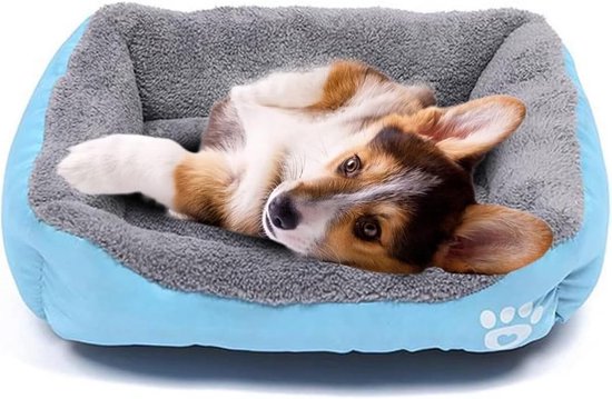 Hondenbed voor Kleine Honden en Katten, Waterdichte Dierenmat en Wasbare Slaapmat (Blauw) - Comfortabel en Duurzaam